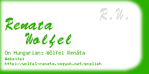renata wolfel business card